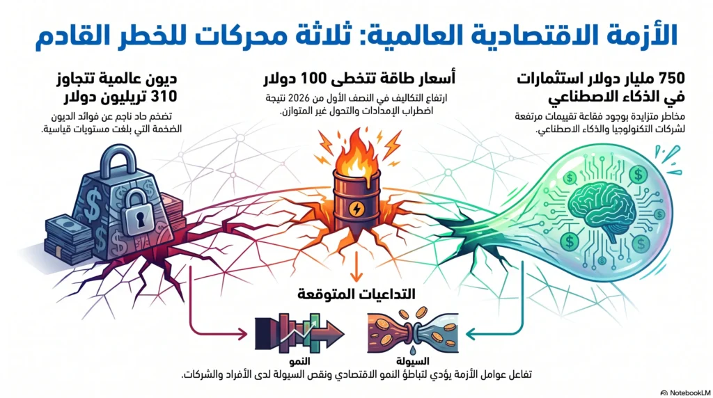 أزمة الاقتصاد العالمي قادمة 3 محركات ل أزمة الاقتصاد العالمي قريبا.