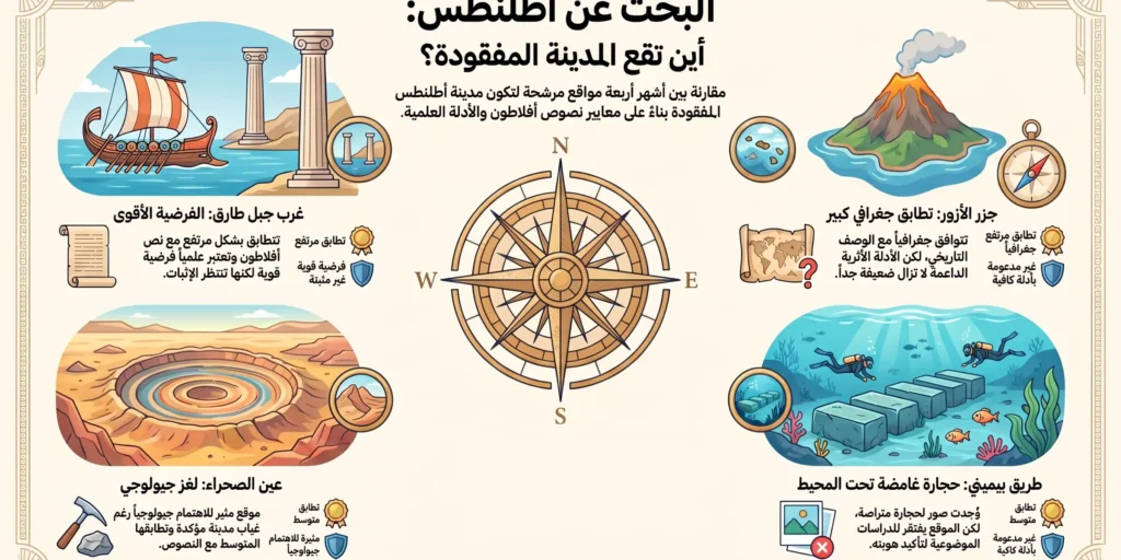 أين موقع مدينة اطلانتس؟